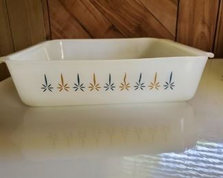 Fire King Candleglow square baking dish