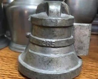 Pewter Ice cream Mold - Marriage Bell