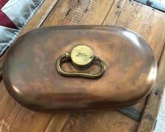 Antique Copper & Brass Bed Warmer