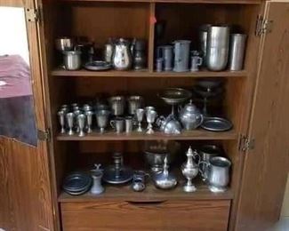 Large Array of Pewter