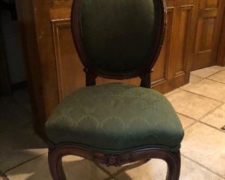 Victorian Parlor Chair on Casters