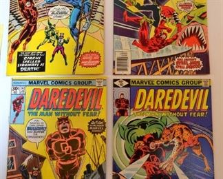 Select Language​▼
Lot 257: Marvel Comic, Daredevil Original Series , Blackwing, The Jester, Bullseye , High Grade , Issue #'s 118,137,141,162 : 4 Books