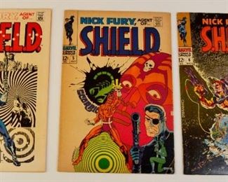 Lot 298: Marvel Comic Book, Nick Fury Agent of Shield, 4,5,6, Bronze Age, high grade