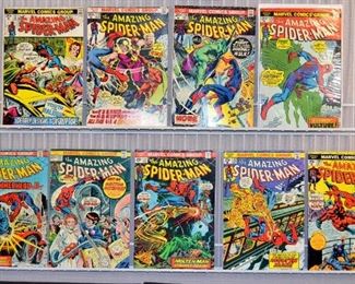 Select Language​▼
Lot 218: Marvel Comic Book- Bronze Age Amazing Spiderman, 1st series 9 Comic Books Incredible Hulk, Vulture, Hammerhead, Molten Man, 1st Tarantula