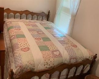 #1	full size maple bed frame 	 $125.00 
#2	full size Sealy mattress set 	 $100.00 
