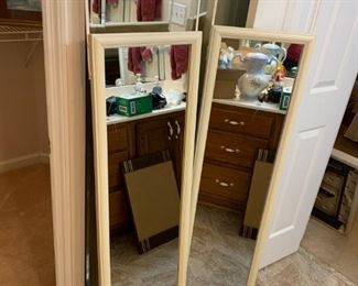 #21	(2) Dorm Style Tall Mirrors for door back   $20 each	 $40.00 
