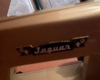 #40	Super Deluxe Jaguar Sewing Metal Sewing Machine in Maple Cabinet - Made in Japan	 $100.00 
