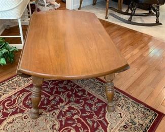 #45	As Is Maple drop-side Coffee Table 25-45x45x17	 $30.00 
