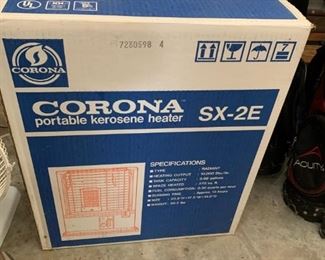 #74	Corona Kerosene Heater SX-2E new in Box w/manual	 $20.00 
