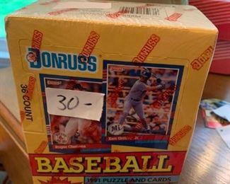 #121	Donruss Baseball Cards 1991 New unopened in box 36 Count	 $30.00 
