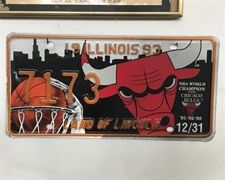 Bulls Championship License Plate