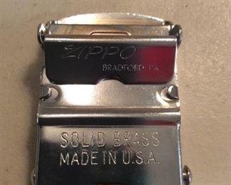 " Back" USS SYLVANIA Stainless Finish, Solid Brass, ZIPPO  Buckle! 