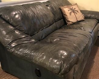 Gray reclining sofas & chair 
