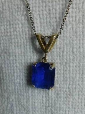 Iolite Sapphire Necklace