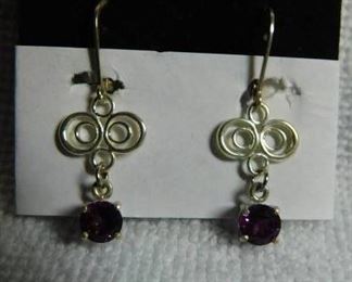 Purple Mystic Topaz Earrings