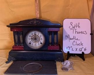 P-LR-27 - $150  Seth Thomas Adamantine Clock 