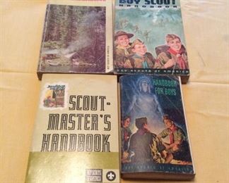 P-LR-196   - Vintage Boy Scout Books - The Handbook for Boys was printed between 1948 and 1959. It featured two different covers due to the uniform change during this time. - $30