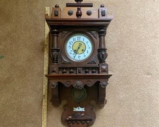 P-OF-13 - $175  Victorian Style Open Pendulum Clock - 