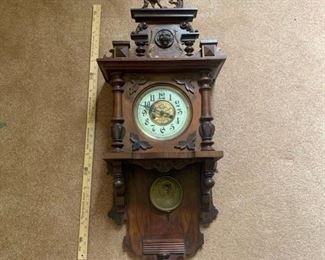 P-OF-15 - $175  Victorian Style Open Pendulum Clock - 