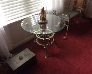 glass top tables
