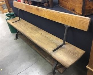 19th century reversible station bench