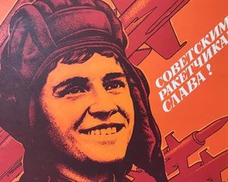 Vintage Soviet Propaganda Poster