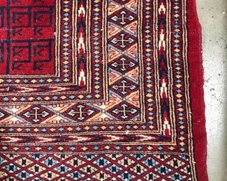 Vintage Tribal Style Handmade Wool Rug