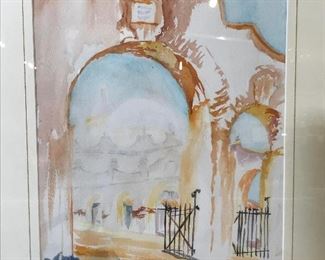Lillian Fliege Signed Watercolor Painting