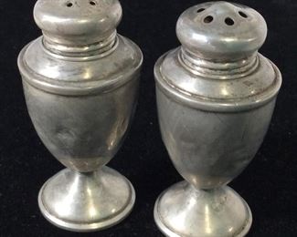 Weighted Sterling Salt Pepper Shakers , Set 4