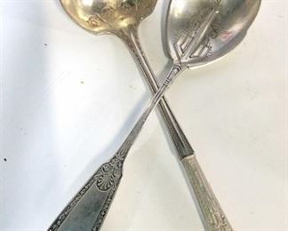 Lot 2 Antique Sterling Spoons