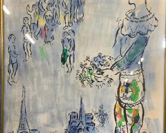 Marc Chagall Grand Palais Lithograph