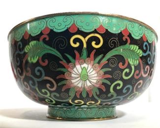 Vintage Chinese Enameled Bowl