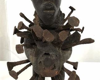 Bakongo Nail Fetish Sculpture
