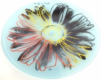 Andy Warhol Transfer Flower Plate