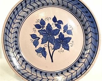 Vintage Floral Detailed Ceramic Plate