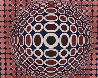 VICTOR VASARELY Signed Ltd Ed Lithograph