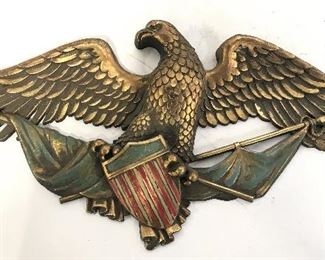 SYRACUSE ORNAMENTAL CO Wood Eagle W Shield