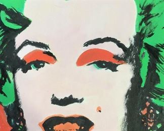 Signed Painting on paper, After Warhol