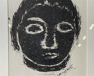 'Head' George Constant Monotype Portrait