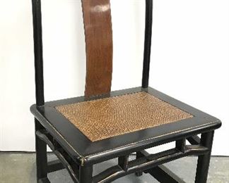Antique Lacquered Asian Chair