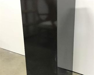 Black Toned Lacquered Pedestal Display Stand