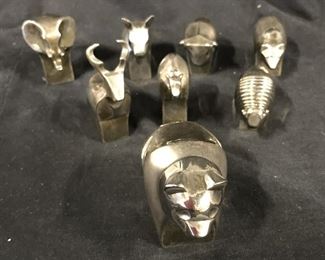 Lot 8 DANSK Silver-plate Animal Figurals