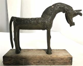 Antique Bronze Toned Horse Figural