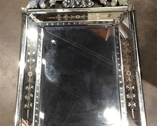 Grand Old Paris Style Paneled Wall Mirror, France
