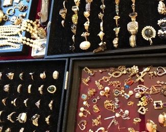 Gold, diamonds, rings, charms, bracelets, necklaces