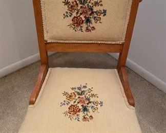 Antique Victorian Eastlake needlepoint chair