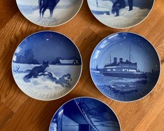 Early Bing & Grondahl plates.  There is a very large assortment dating from 1923 to the mid 80’s