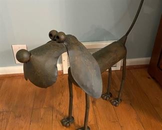 Fun “Dog” metal sculpture