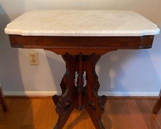 Another very nice antique marble top parlor table