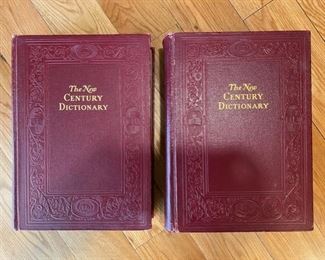 1936 The New Century Dictionary 2 volume set
